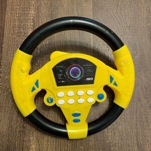 Yellow and Black Kids Steering Wheel Toy